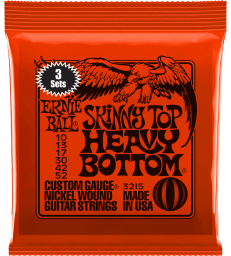 ERNIE BALL - SKINNY TOP HEAVY BOTTOM 10-52 - PACK DE 3