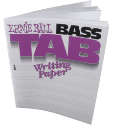 ERNIE BALL - PAPIER TABLATURE BASSE VIERGE