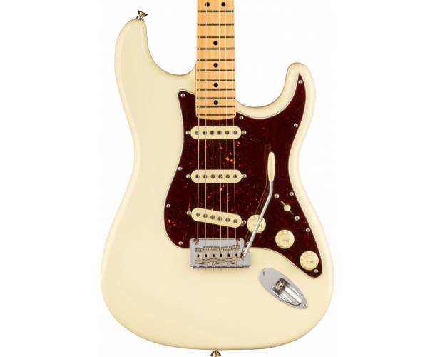 Fender - American Professional Stratocaster Mn Olympic White Guitare Electrique - Hurricanemusic.fr