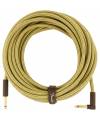 FENDER - DELUXE SERIES INSTRUMENT CABLE STRAIGHT/ANGLE 25 TWEED
