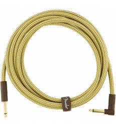 FENDER - DELUXE SERIES INSTRUMENT CABLE STRAIGHT/ANGLE 10 TWEED