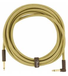 FENDER - DELUXE SERIES INSTRUMENT CABLE STRAIGHT/ANGLE 18.6 TWEED