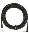 FENDER - DELUXE SERIES INSTRUMENT CABLE STRAIGHT/ANGLE 18.6 BLACK TWEED