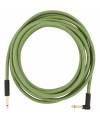 FENDER - 18.6 ANGLED FESTIVAL INSTRUMENT CABLE PURE HEMP GREEN
