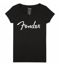 FENDER - SPAGHETTI LOGO WOMENS TEE BLACK XL