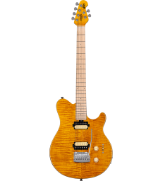 STERLING BY MUSIC MAN - AXIS FLAME MAPLE TOP TRANS GOLD
