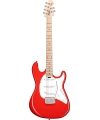 STERLING BY MUSIC MAN - CUTLASS SSS FIESTA RED