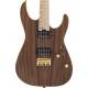CHARVEL - PRO-MOD DK24 HH HT M MAHOGANY WITH FIGURED WALNUT MAPLE FINGERBOARD NATURAL