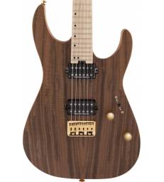 CHARVEL - PRO-MOD DK24 HH HT M MAHOGANY WITH FIGURED WALNUT MAPLE FINGERBOARD NATURAL