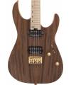CHARVEL - PRO-MOD DK24 HH HT M MAHOGANY WITH FIGURED WALNUT MAPLE FINGERBOARD NATURAL