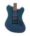 JACKSON - X SERIES SIGNATURE MARK MORTON DOMINION DX2FM LAUREL FINGERBOARD SATIN TRANSPARENT BLUE