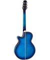 TAKAMINE - GUITARE THIN LINE SERIES TSP100 FX CUTAWAY QUILT DARK BLUE SUNBURST