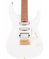 CHARVEL - PRO-MOD DK24 HSS 2PT CM CARAMELIZED MAPLE FINGERBOARD SNOW WHITE
