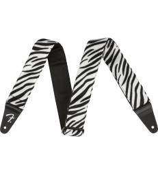 FENDER - WILD ZEBRA PRINT STRAP 2"