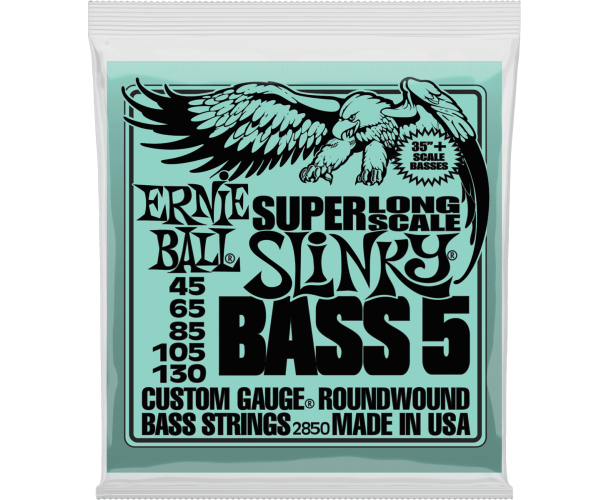 Ernie Ball - Slinky Nickel Wound Slinky Super Long Scale 5 Cordes