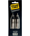 YELLOW CABLE - ADAPTATEUR RCA MALE XLR MALE - LOT DE 2