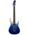 ESP - E-II SN-2 BUKEYE BURL MAPLE BLUE NATURAL FADE