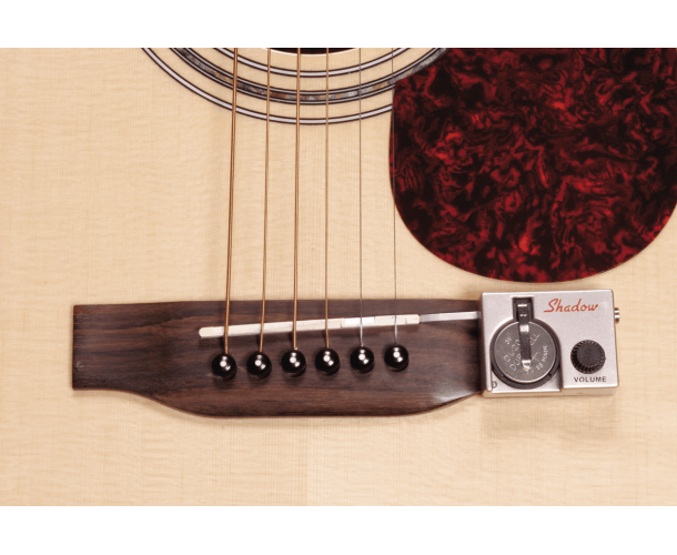 Capteur Piézo Pour Guitare Acoustique - Pré-câblé, Sortie 1/4", Facile à Installer, Amovible
