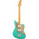 SQUIER - 40TH ANNIVERSARY JAZZMASTER VINTAGE EDITION MAPLE FINGERBOARD GOLD ANODIZED PICKGUARD SATIN SEAFOAM GREEN