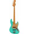 SQUIER - 40TH ANNIVERSARY JAZZ BASS VINTAGE EDITION MAPLE FINGERBOARD GOLD ANODIZED PICKGUARD SATIN SEAFOAM GREEN