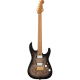 CHARVEL - PRO-MOD DK24 HH 2PT CM POPLAR BURL CARAMELIZED MAPLE FINGERBOARD TRANSPARENT BLACK BURST