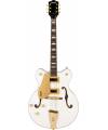 GRETSCH - G5422GLH ELECTROMATIC CLASSIC HOLLOW BODY DOUBLE-CUT WITH GOLD HARDWARE LEFT-HANDED LAUREL FINGERBOARD SNOWCREST WHITE