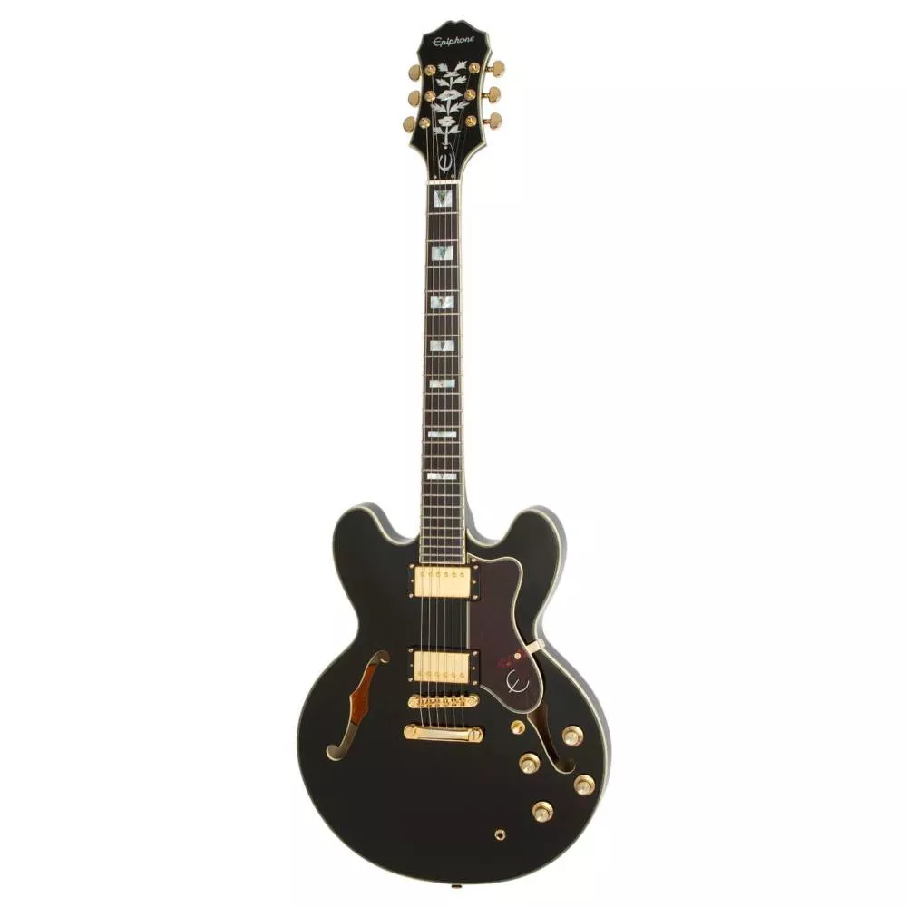 Epiphone Sheraton Pro II Ebony Guitare Electrique - Hurricanemusic.fr