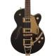 GRETSCH - G5655TG ELECTROMATIC CENTER BLOCK JR. SINGLE-CUT WITH BIGSBY AND GOLD HARDWARE LAUREL FINGERBOARD BLACK GOLD