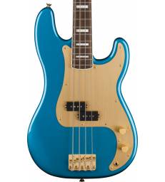 SQUIER - 40TH ANNIVERSARY PRECISION BASS GOLD EDITION LAUREL FINGERBOARD GOLD ANODIZED PICKGUARD LAKE PLACID BLUE
