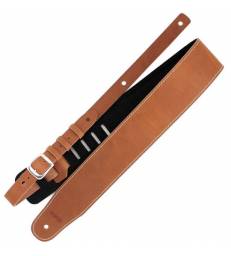 LUXURY GUITAR STRAP BUFFALO TAN