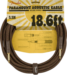 FENDER - PARAMOUNT 18.6 ACOUSTIC INSTRUMENT CABLE BROWN