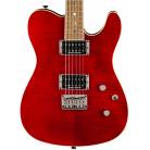 FENDER - SPECIAL EDITION CUSTOM TELECASTER FMT HH LAUREL FINGERBOARD CRIMSON RED TRANSPARENT