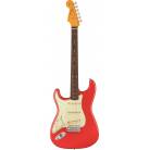 FENDER - AMERICAN VINTAGE II 1961 STRATOCASTER LEFT-HAND ROSEWOOD FINGERBOARD FIESTA RED