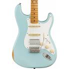 FENDER - LIMITED EDITION VINTERA ROAD WORN 50S STRATOCASTER HSS, MAPLE FINGERBOARD, SONIC BLUE