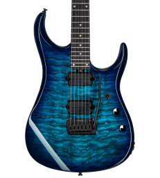 STERLING BY MUSIC MAN - GUITARE ELECTRIQUE JP150 DIMARZIO QUILTED MAPLE CERULEAN PARADISE