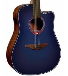 LAG - TRAMONTANE DREADNOUGHT CUTAWAY ELECTRO SPECIAL EDITION BLUE BURST
