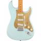 SQUIER - 40TH ANNIVERSARY STRATOCASTER VINTAGE EDITION MAPLE FINGERBOARD GOLD ANODIZED PICKGUARD SATIN SONIC BLUE