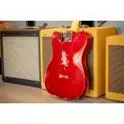 FENDER CUSTOM SHOP - S23 LTD 60s HS TELE HREL - AGED CANDY APPLE RED OVER PINK PAISLEY