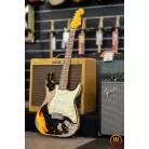FENDER CUSTOM SHOP - W22 LTD 59 STRAT SUPER HEAVY RELIC-ABLACK OVER 3 COLOUR SUNBURSTLK