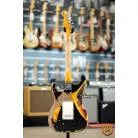 FENDER CUSTOM SHOP - W22 LTD 59 STRAT SUPER HEAVY RELIC-ABLACK OVER 3 COLOUR SUNBURSTLK