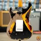 FENDER CUSTOM SHOP - W22 LTD 59 STRAT SUPER HEAVY RELIC-ABLACK OVER 3 COLOUR SUNBURSTLK