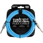 ERNIE BALL - CABLES INSTRUMENT FLEX JACK/JACK 3M BLEU