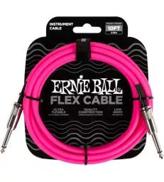 ERNIE BALL - CABLES INSTRUMENT FLEX JACK/JACK 3M ROSE