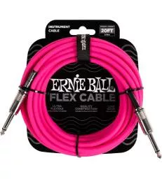 ERNIE BALL - CABLES INSTRUMENT FLEX JACK/JACK 6M ROSE