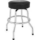 FENDER - FENDER™ CUSTOM SHOP CHEVRON LOGO BARSTOOL, BLACK/CHROME