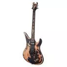 SCHECTER - SYNYSTER GATES CUSTOM RELIC FLOYD-ROSE, MICRO SUSTAINIAC - DISTRESSED SATIN BLACK