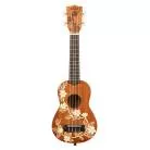 KALA - MAORI - GARDENIA MAHOGANY, SOPRANO, LIVRE AVEC HOUSSE MOTIF VOYAGE