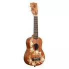 KALA - MAORI - GARDENIA MAHOGANY, SOPRANO, LIVRE AVEC HOUSSE MOTIF VOYAGE
