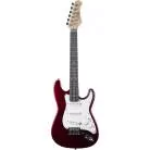 EKO - GUITARE ELECTRIQUE ST 100 FORMAT 3/4 TYPE STRAT CHROME RED
