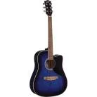 EKO - GUITARE ELECTRO RANGER CUTAWAY EQ BLUE SUNBURST